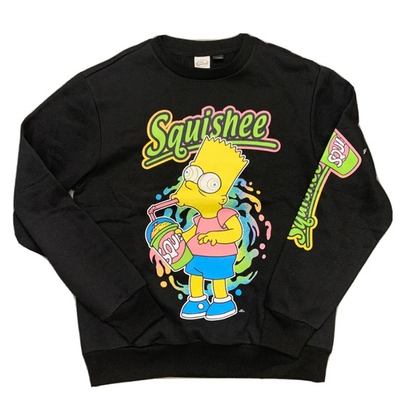 The Simpsons ‘Bart Trippy Squishee’ Men Sweatshirt - Picture 1 of 5